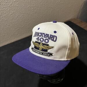 Vintage Brickyard 400 Hat Cap Snap Back Limited Edition NASCAR Racing Logo 7 90s